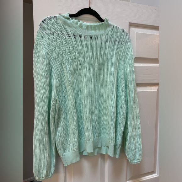 J Crew Mint Green Sweater - Picture 1 of 2